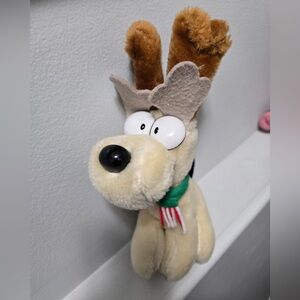 1981 McDonalds Christmas Odie Dog Plush Garfield 8 inch toy